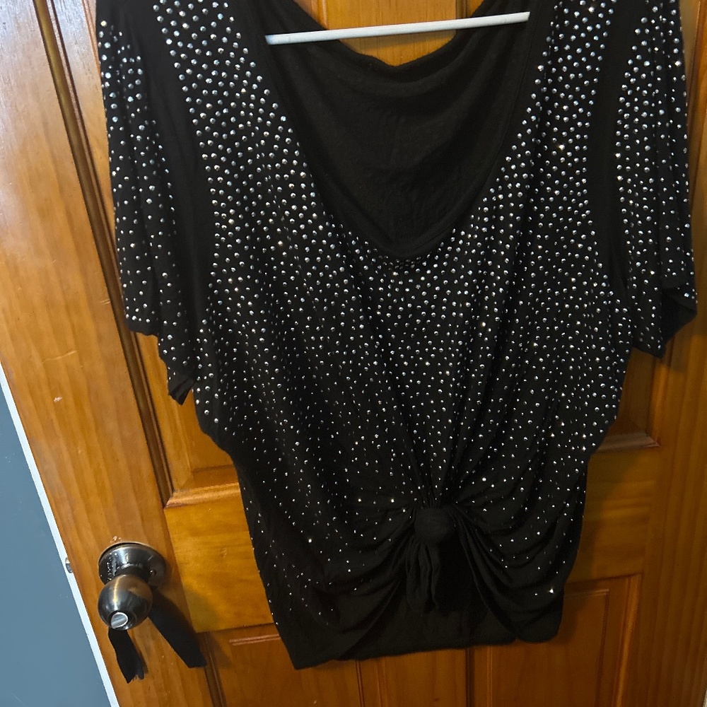 Black sparkle shirt